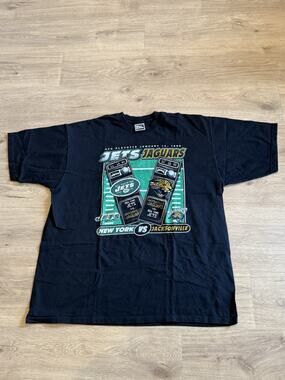VGT 1999 New York Jets vs Jacksonville Jaguars AFC Playoff T Shirt Pro Player